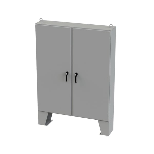 3 Point Latch with Padlock/Keylock Handle Electrical Enclosures, 72 in H, 12 in D, 60 in W